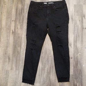 Black Skinny High Rise Jeans by Mossimo